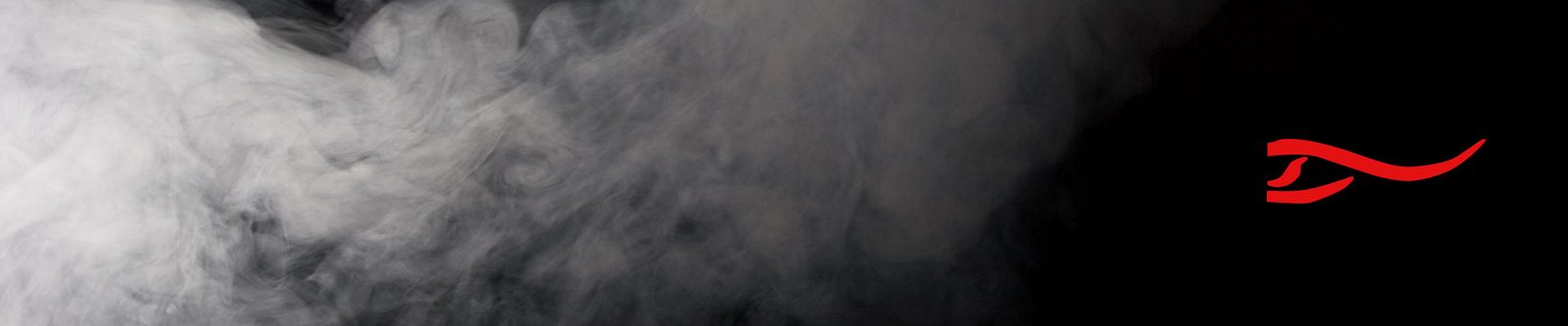Humo sobre fondo negro con el símbolo de Invest Food and Tobacco
