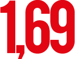 Logotipo de la marca de cigarrillos 1,69